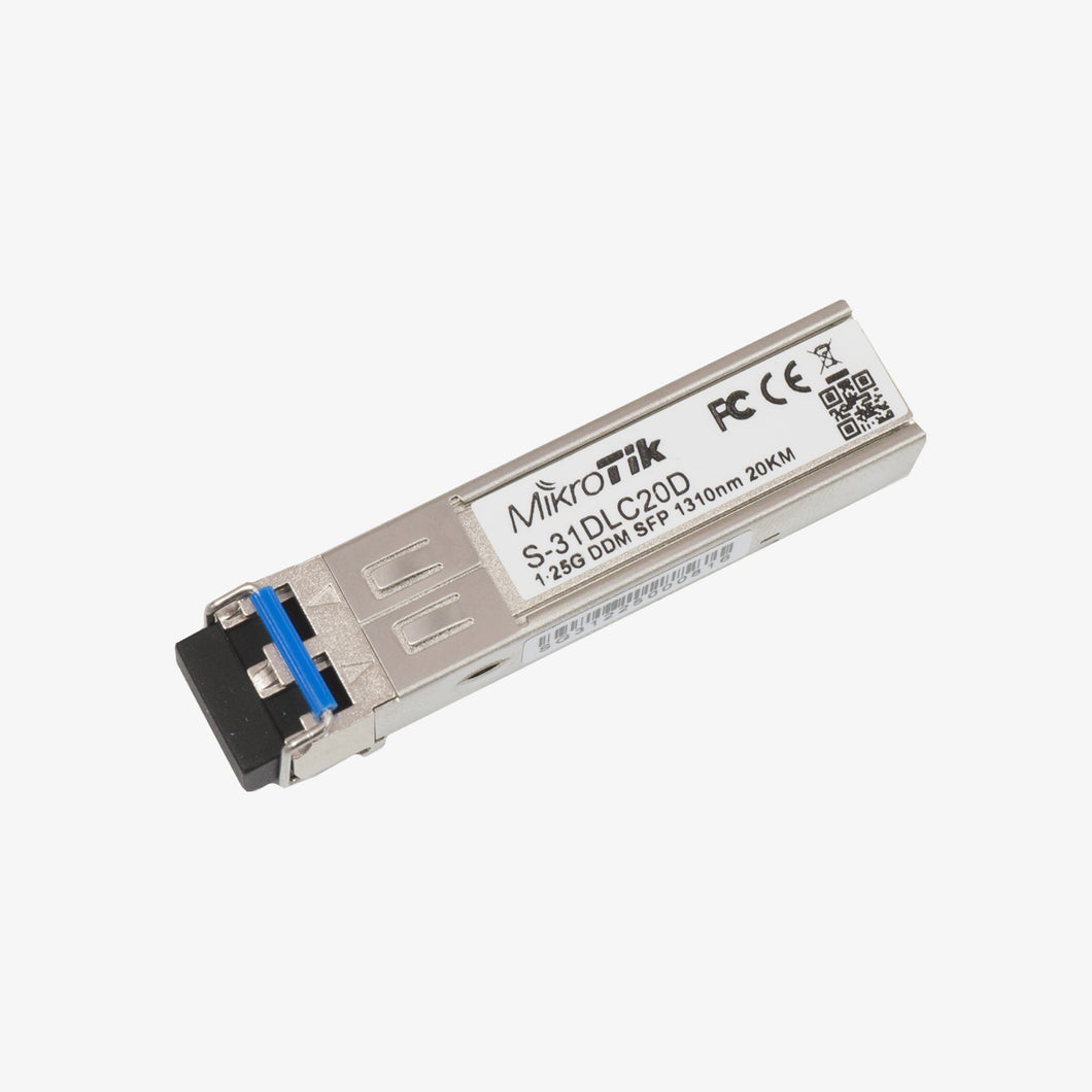 MikroTik S-31DLC20D - SFP (1.25G) module, 20KM, Single Mode