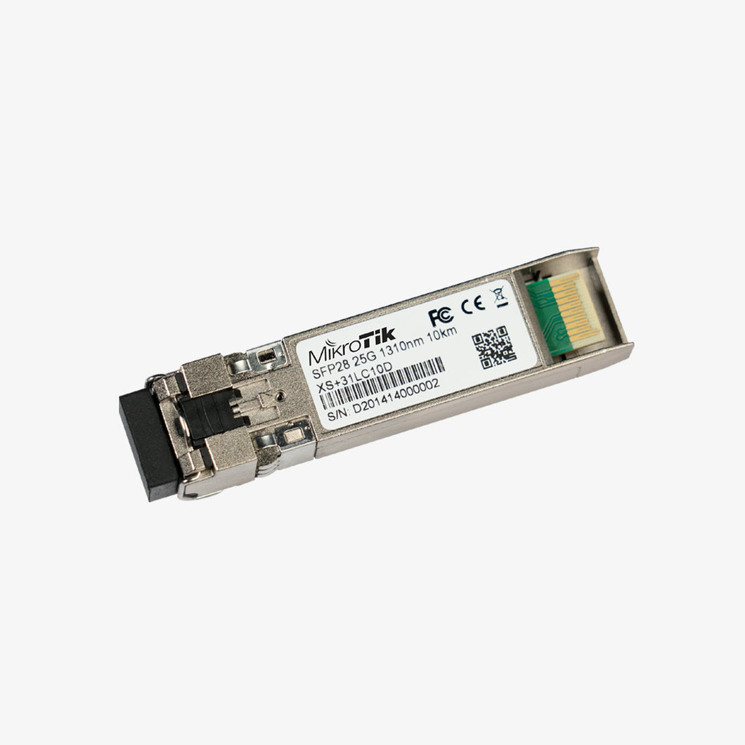 MikroTik XS+31LC10D – combined 1.25G SFP, 10G SFP+ and 25G SFP28 module