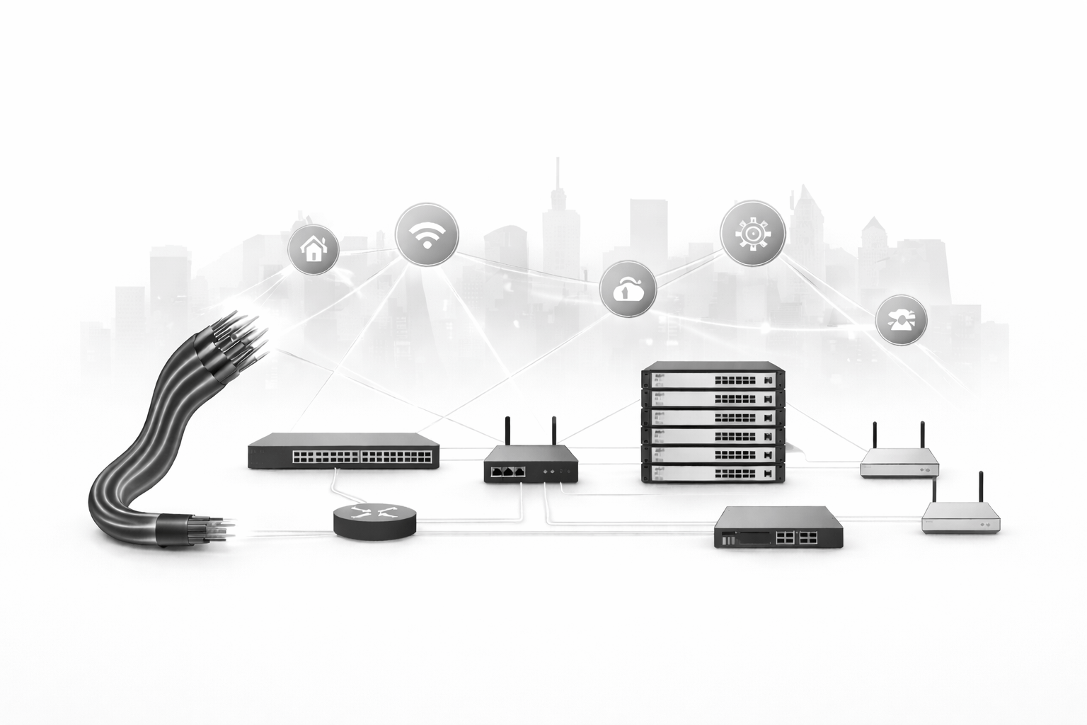 Fiber optics equipment