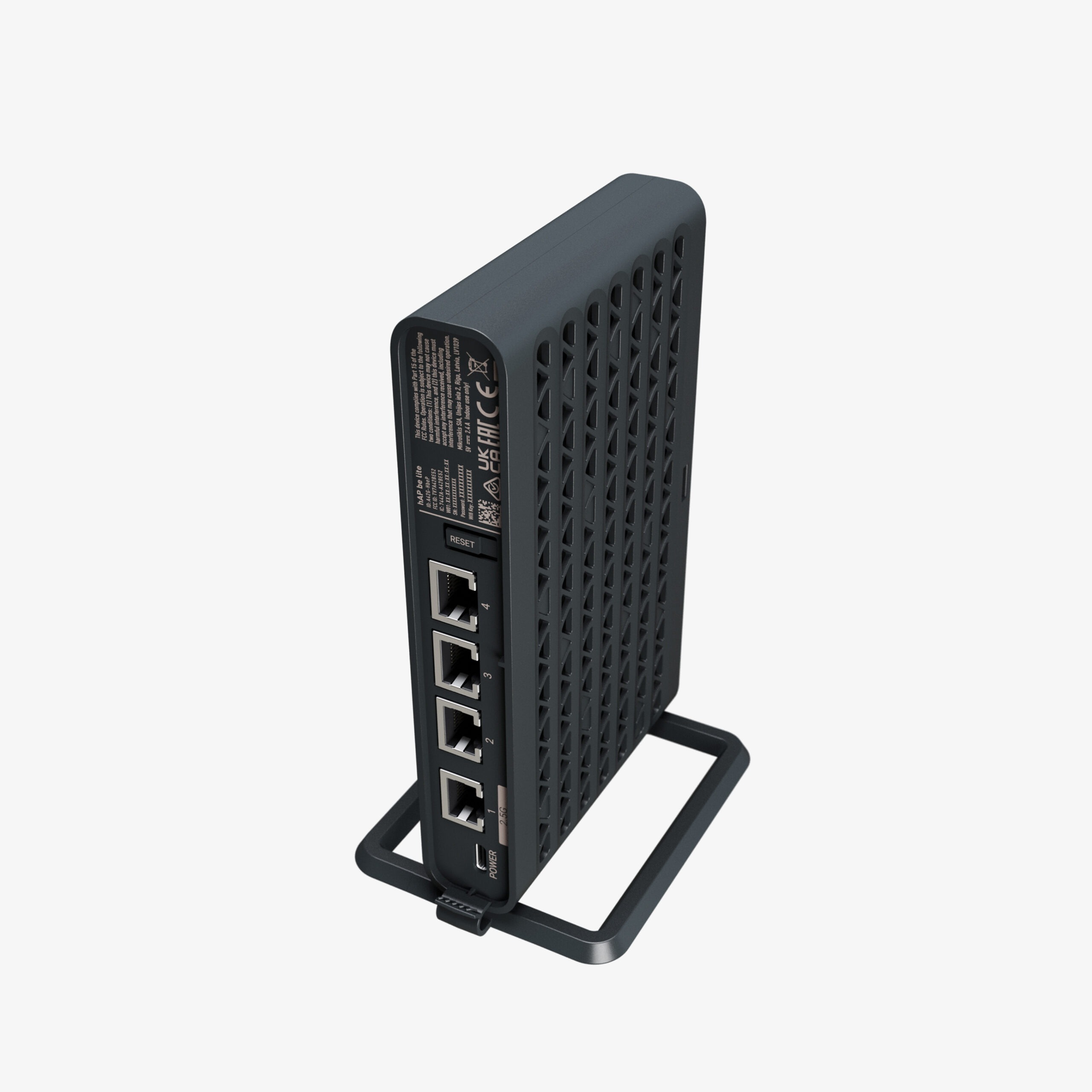 MikroTik hAP be lite Ports - Vertical